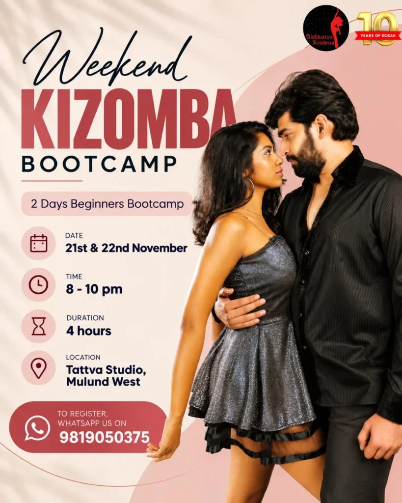 Weekend Kizomba Bootcamp in Mulund Poster